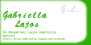 gabriella lajos business card